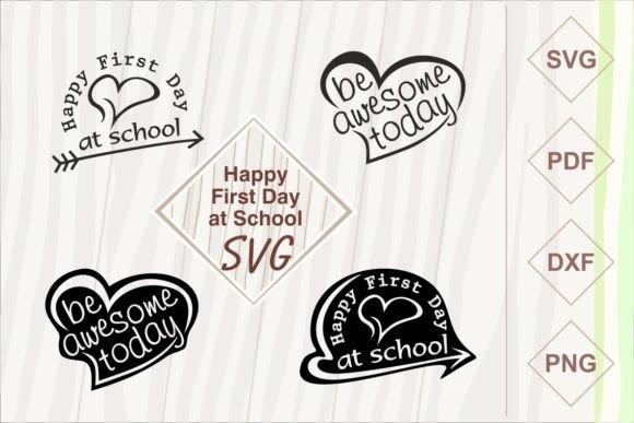 First Day School Graphics for Crafts