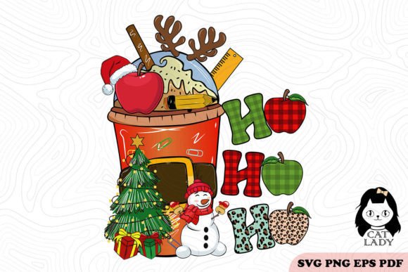 Ho Ho Ho Teacher Coffee: Graphics for Crafts