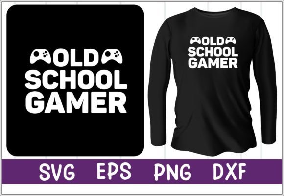 Old School Gamer Svg: Graphics for Crafts