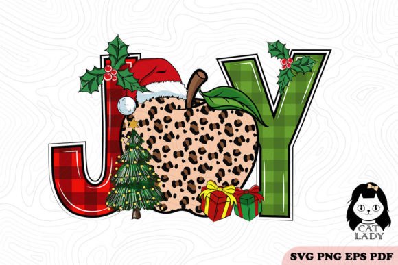 Plaid Joy Teacher Christmas Graphics for Crafts