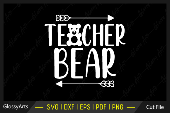 Teacher Bear SVG: Graphics for Crafts & Business