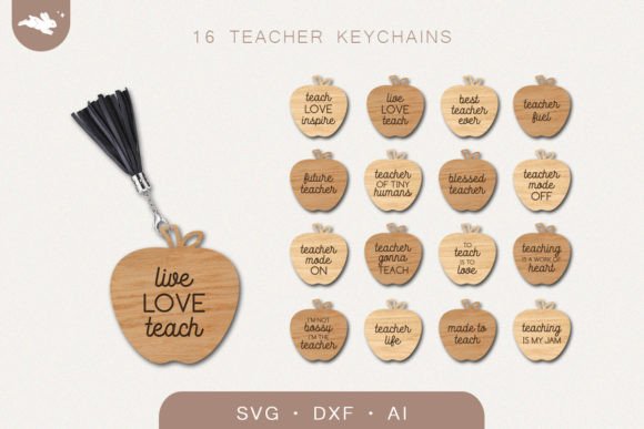 Teacher Keychain SVG: Essential Graphics for Crafts