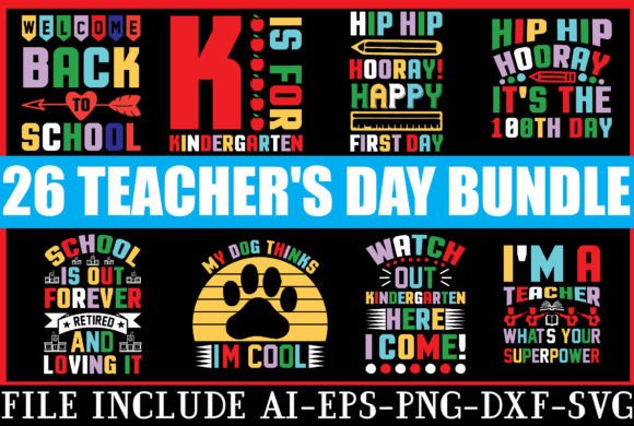 Teacher's Day SVG Bundle: Graphics for Crafts & Branding