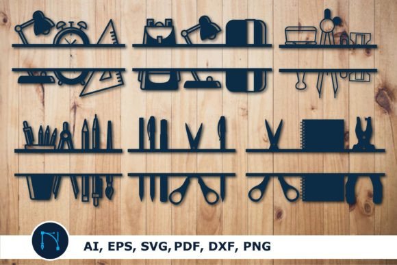 Teacher School Supplies SVG Bundle: Graphics for Crafts