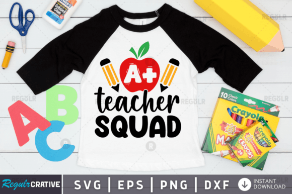 Teacher Squad Graphics for Crafts and Branding