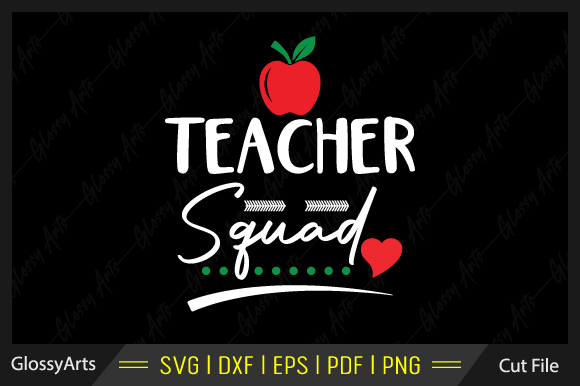 Teacher Squad SVG: Graphics for Crafts & Branding