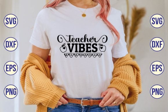 Teacher Vibes Svg: A Designer's Take on Classroom Style