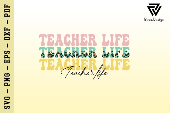 Teacher Vibes SVG: Graphics for Crafts